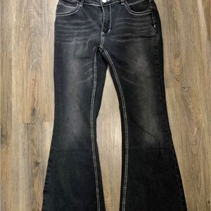 SHEIN Black Flare Jeans